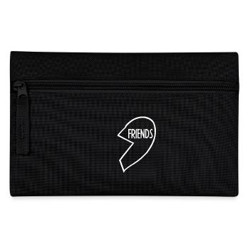 Best Friends, Best Friends, Partner Shirt, Heart - Pencil Case - black - Front
