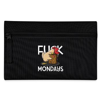 Fuck Mondays - Pencil Case - black - Front