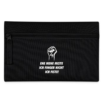 Ene Mene Miste ich finger nicht ich Fiste - Federtasche - Schwarz - Vorne