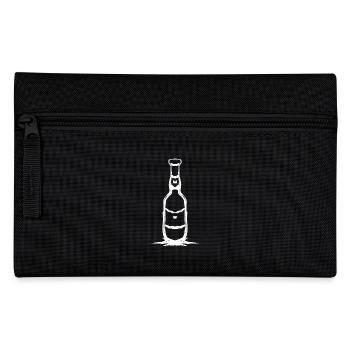 Einfaches Flaschen-Design In weiß - Federtasche - Schwarz - Vorne