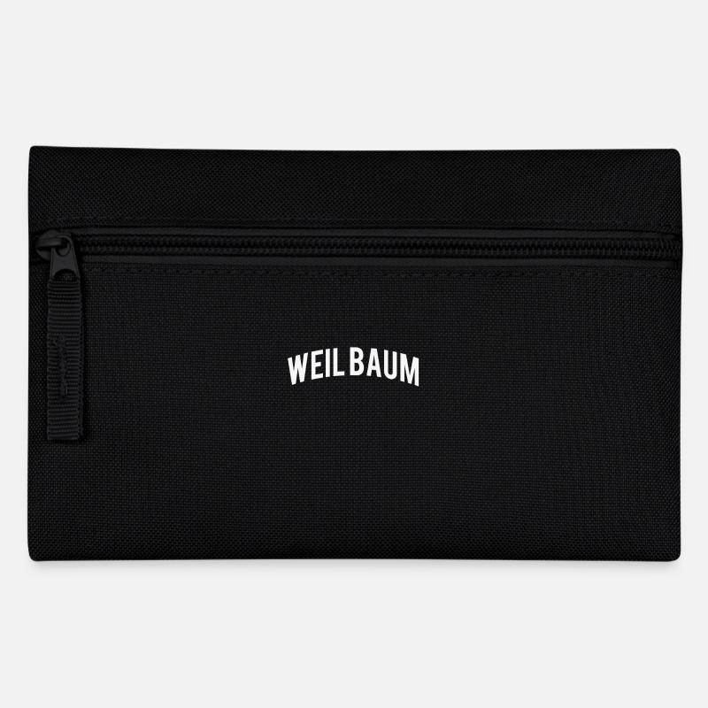 Lustiges Geschenk Weil Baum Lustiger Spruch Witzig - Federtasche - Schwarz