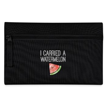 I carried a watermelon - Federtasche - Schwarz - Vorne