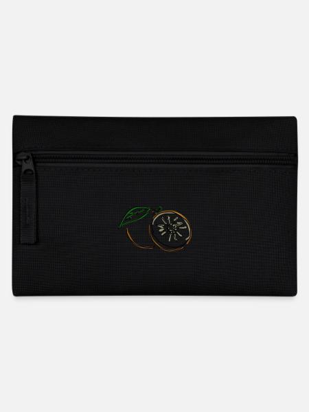 Orange - Federtasche - Schwarz