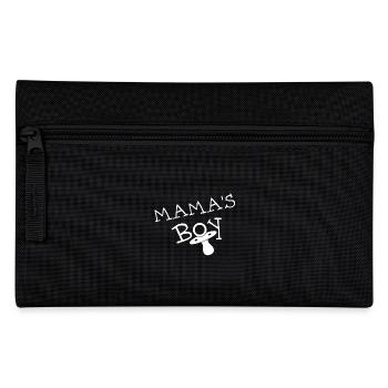 MAMA S BOY WHITE Tee Shirt & Gift - Federtasche - Schwarz - Vorne