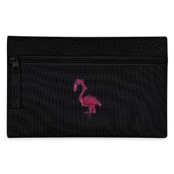 Flamingo im trendigen Wasserfarben-Look - Federtasche - Schwarz - Vorne
