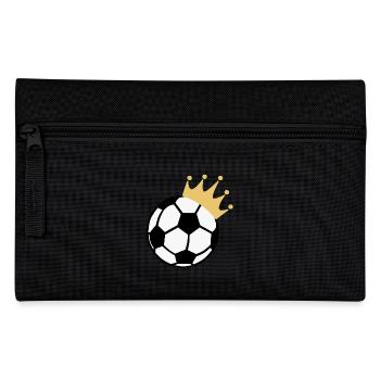 Football with a crown - Pencil Case - black - Front