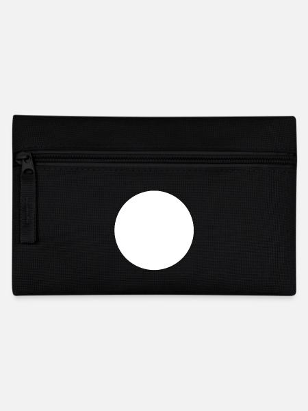 Grand cercle blanc minimalisme - Trousse - noir