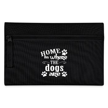 Dog dogs dog love sayings - Pencil Case - black - Front