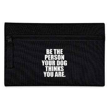 Say dog canine sayings - Pencil Case - black - Front