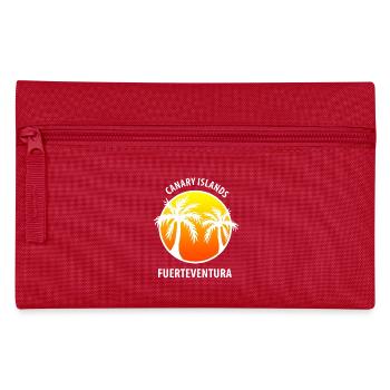 Canary Islands Fuerteventura Palm - Pencil Case - red - Front