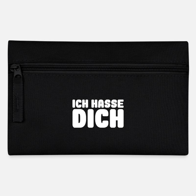 ich hasse dich - Federtasche - Schwarz