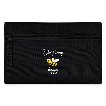 Don 't worry bee happy/white - Federtasche - Schwarz - Vorne