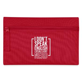 Nerds cadeau drôle disant professeur de sciences - Trousse - rouge - Devant