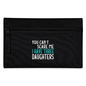 Drei Töchter Mutter Vater Mama Papa Väter Geschenk - Federtasche - Schwarz - Vorne
