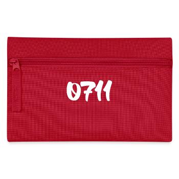 0711 Stuttgart Shirt Geschenk Geschenkidee - Federtasche - Rot - Vorne