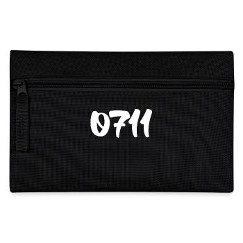 0711 Stuttgart Shirt Geschenk Geschenkidee - Federtasche - Schwarz - Vorne