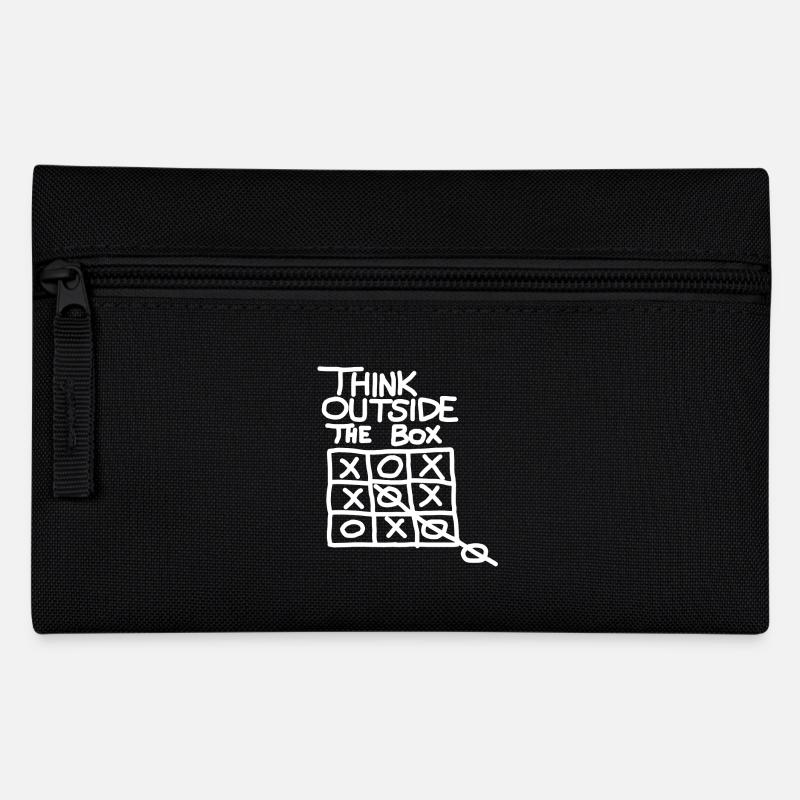 Think Outside the Box - Federtasche - Schwarz