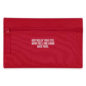 funny sayings - Pencil Case - red - Front