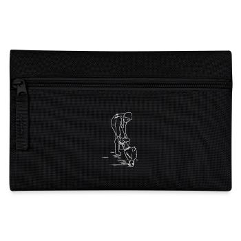 Woman chickens feed farm gift idea animals - Pencil Case - black - Front