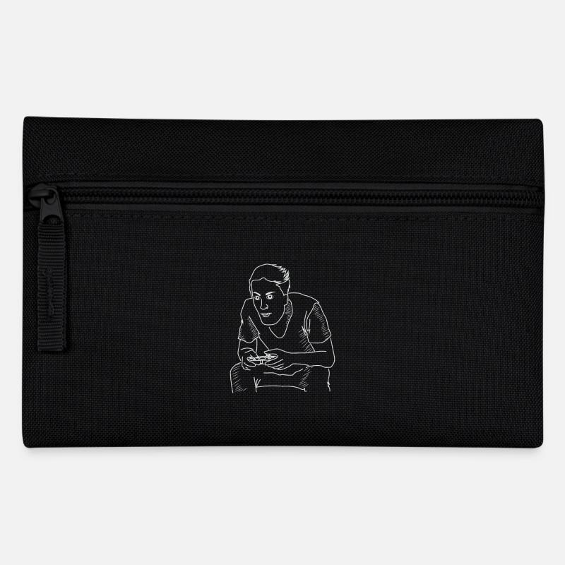 Video Game Gamer Gambling Gaming Gift Idea Cool - Pencil Case - black