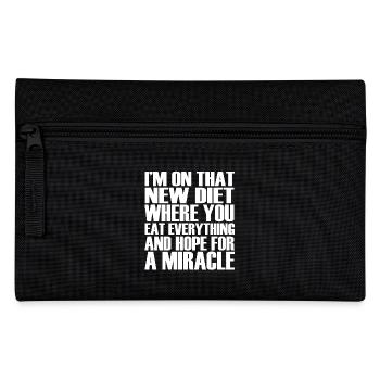 funny funny sayings - Pencil Case - black - Front