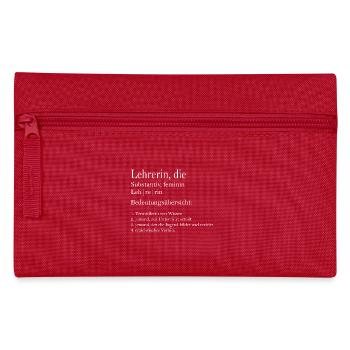Professeur de définition - Trousse - rouge - Devant