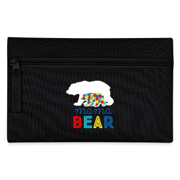 Autismus Autist ADHS Mutter Mama Asperger Geschenk - Federtasche - Schwarz - Vorne