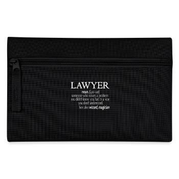 Funny Lawyer Shirt, Cool Lawyer Tshirt - Pencil Case - black - Front