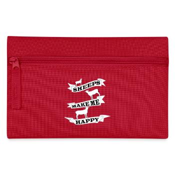 Schaf - Federtasche - Rot - Vorne