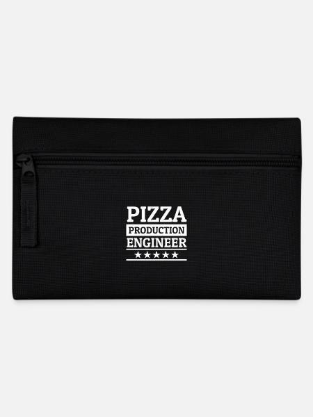Pizza Pizzaria Ich Liebe Pizza Pizza Bäcker - Federtasche - Schwarz