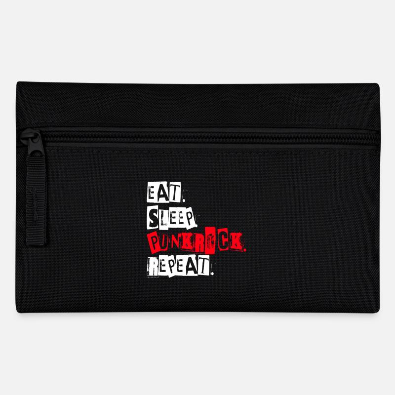 Punkrock Punk Rock Musik Festival Geschenk - Federtasche - Schwarz