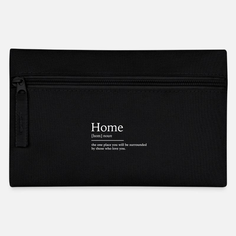 Home zuhause - Federtasche - Schwarz