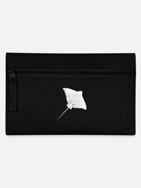 Adler Rochen - Federtasche - Schwarz