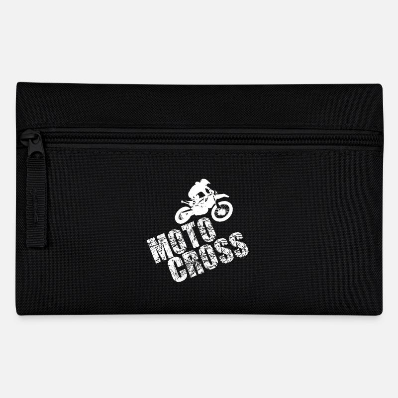 Motocross - Federtasche - Schwarz