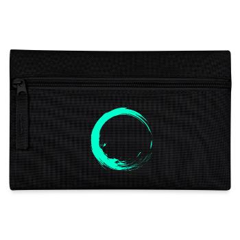 Kreis Design Bürste Vektor Türkis Neu - Federtasche - Schwarz - Vorne