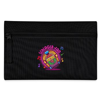 Schlager Fan Schlagermusik Musik Jukebox Statement - Federtasche - Schwarz - Vorne