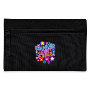 Schlagerfan Schlagermusik Fan Schlager Statement - Federtasche - Schwarz - Vorne