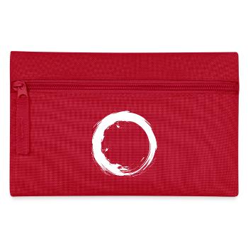 Circle Design Vector New Variation Round White - Pencil Case - red - Front