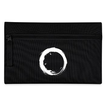 Kreis Design Vektor Neue Variante Rund Weiß - Federtasche - Schwarz - Vorne
