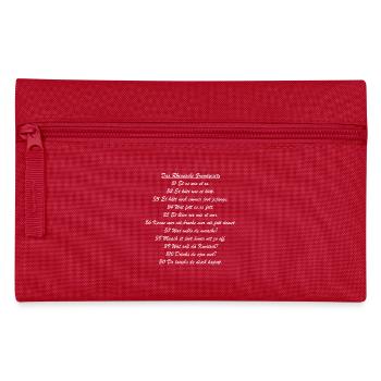 La rheinische Grundgesetz - Trousse - rouge - Devant