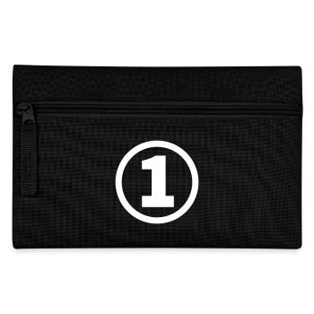 number one - Pencil Case - black - Front