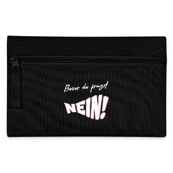 Before you ask NO - Pencil Case - black - Front