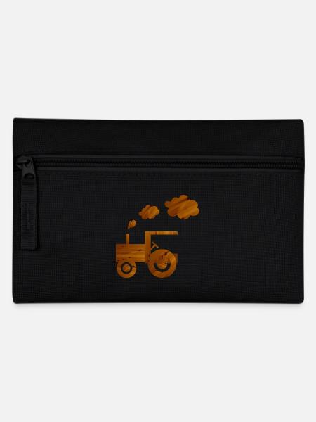 traktor landwirtschaft spielzeug - Federtasche - Schwarz
