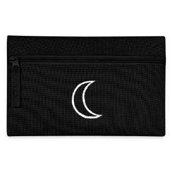 Keltisches Symbol Mond weiß - Federtasche - Schwarz - Vorne