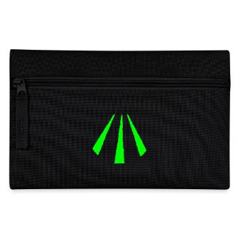 Celtic symbol Awen green - Pencil Case - black - Front