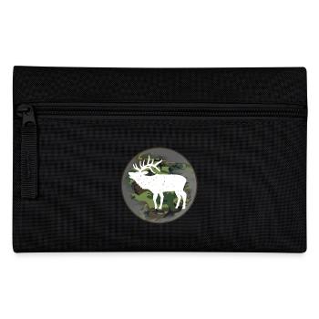 Hunter hunting elk - Pencil Case - black - Front