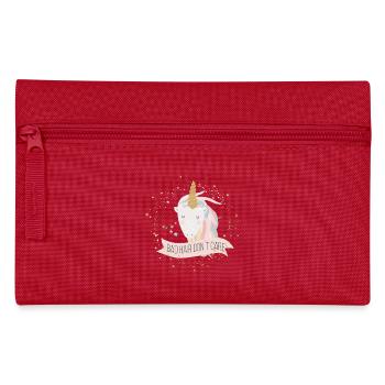 (bad_hair_dont_care) - Federtasche - Rot - Vorne