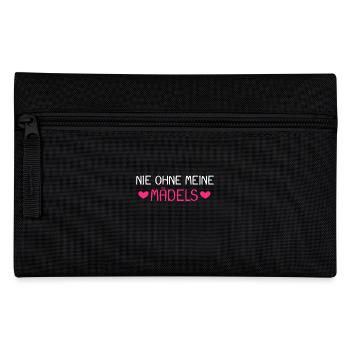 Nie ohne meine Mädels - Federtasche - Schwarz - Vorne