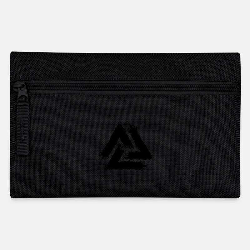 Valknut Symbol Schwarz Symbol Keltisches Symbol - Federtasche - Schwarz