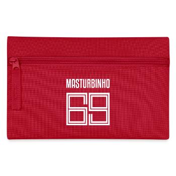 Trikotnummer Masturbinho Fussball Fussballfan - Federtasche - Rot - Vorne